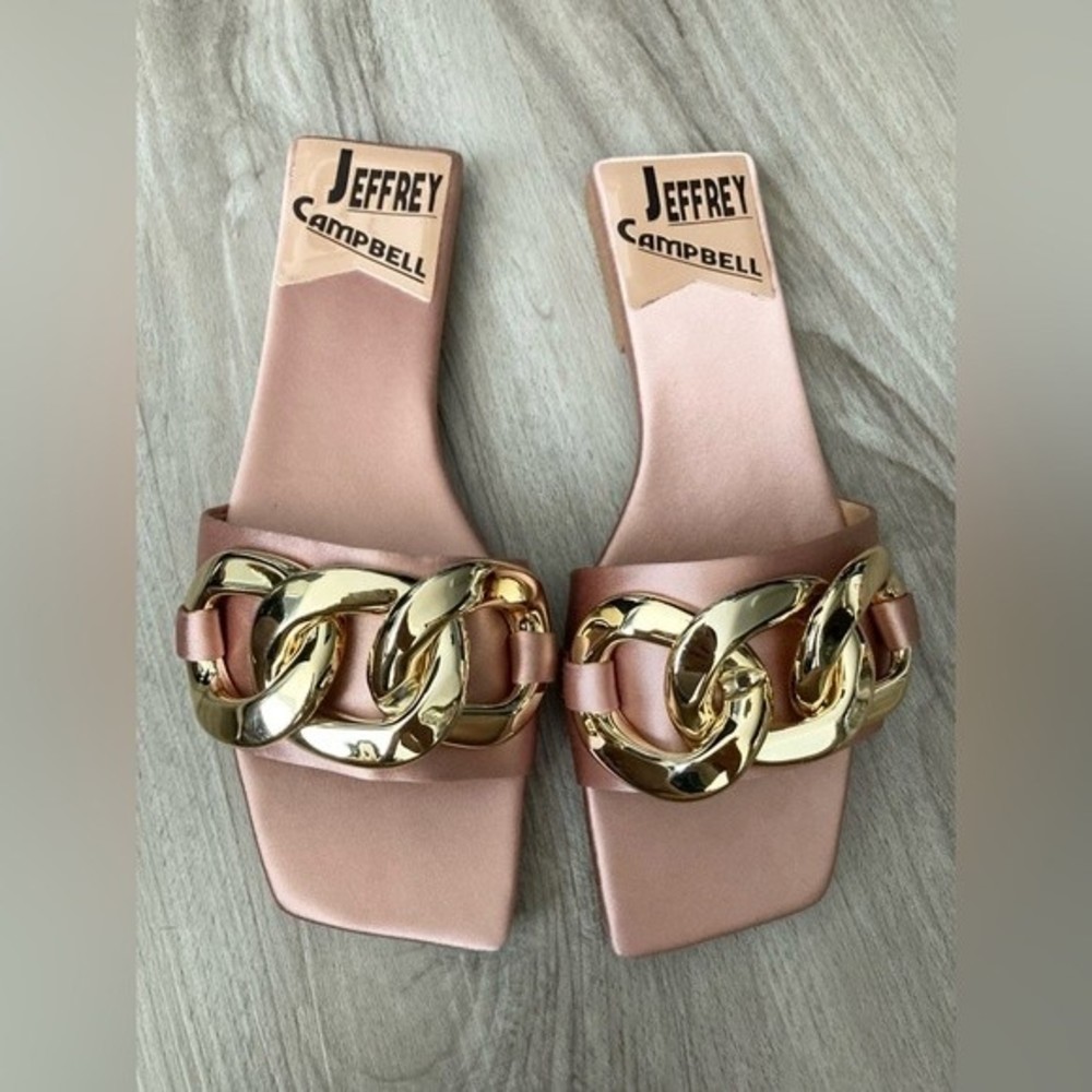 NEW Jeffrey Campbell‎ Park Chain Slide Sandal 6 - Picture 3 of 4